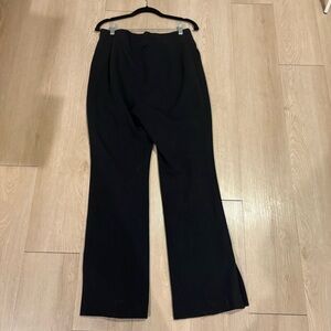 Anthropologie Black Tailored Wide-Leg Trousers